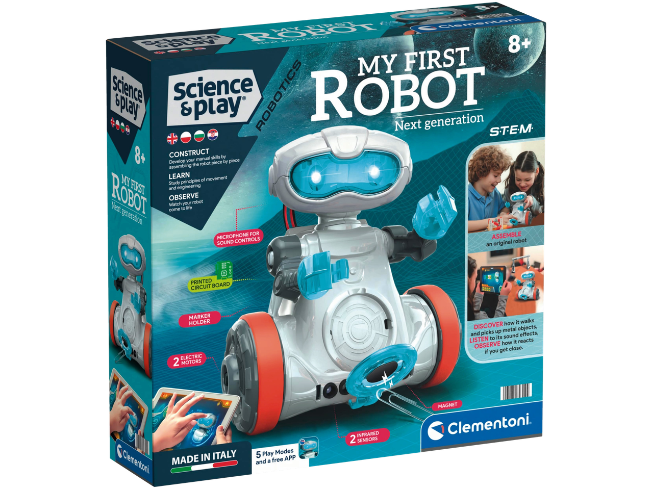Clementoni Science & Play Moj prvi robot set za dob 8+.