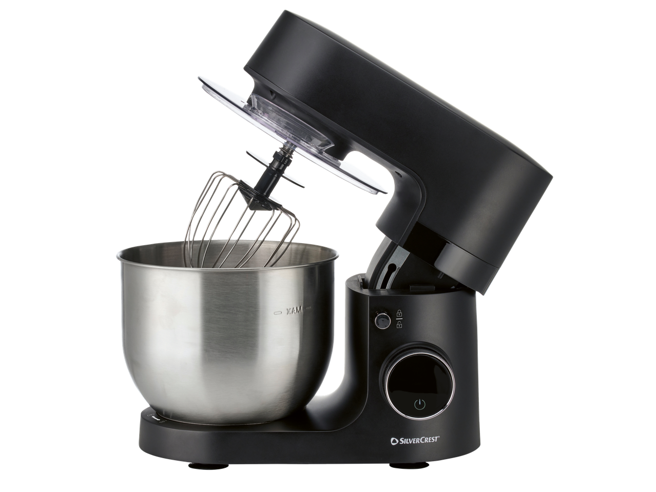 SILVERCREST® must köögimikser roostevabast terasest kausi ja vispliga.
