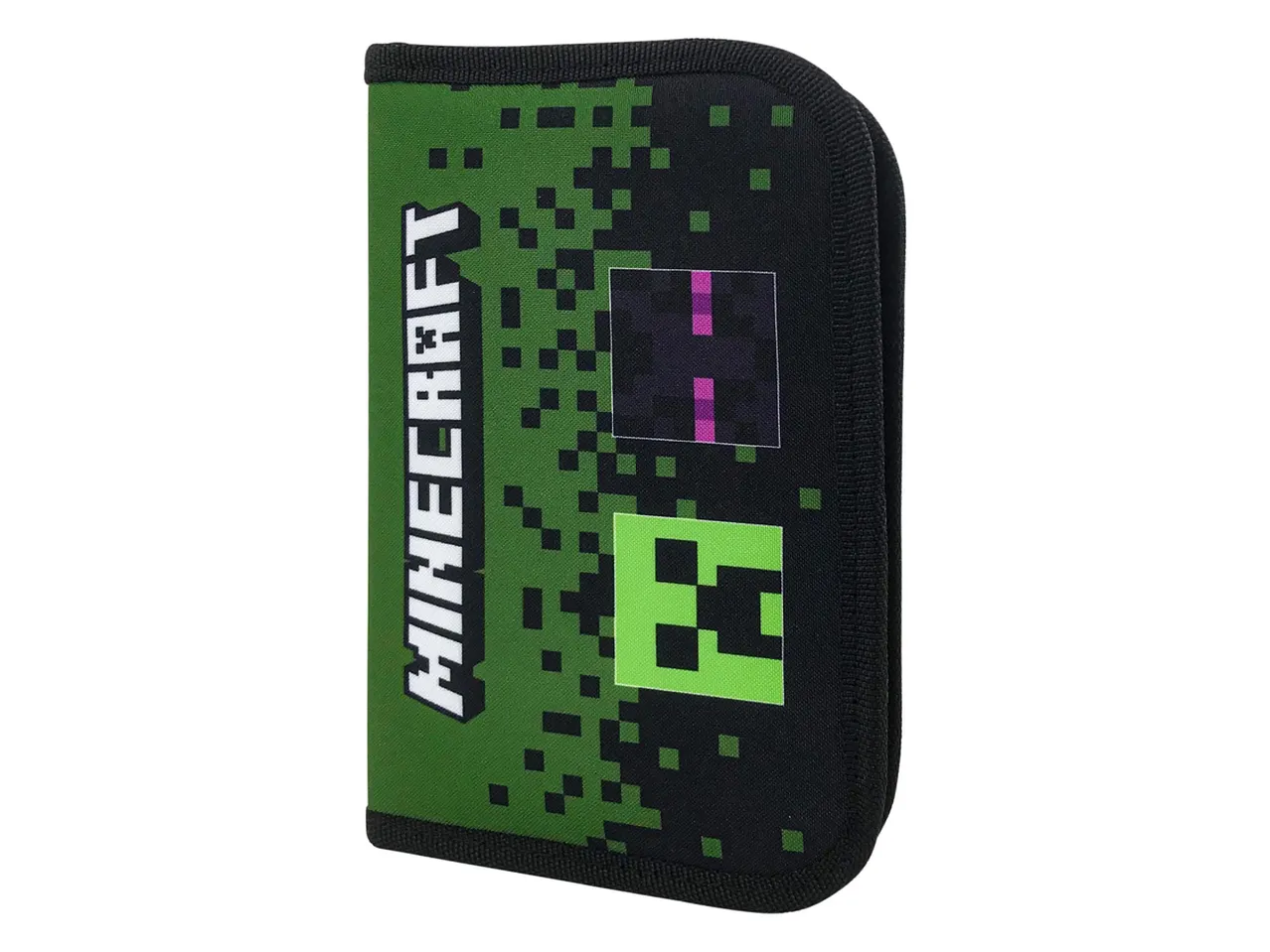 Minecraft pénztárca zöld és fekete pixelmintával