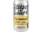 Steeper Culture Ginger & Lemon Kombucha can, 'The Haymaker' flavor.