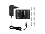 Carregador, suporte de parede e parafusos para o aspirador Silvercrest® Aku 2 em 1.
