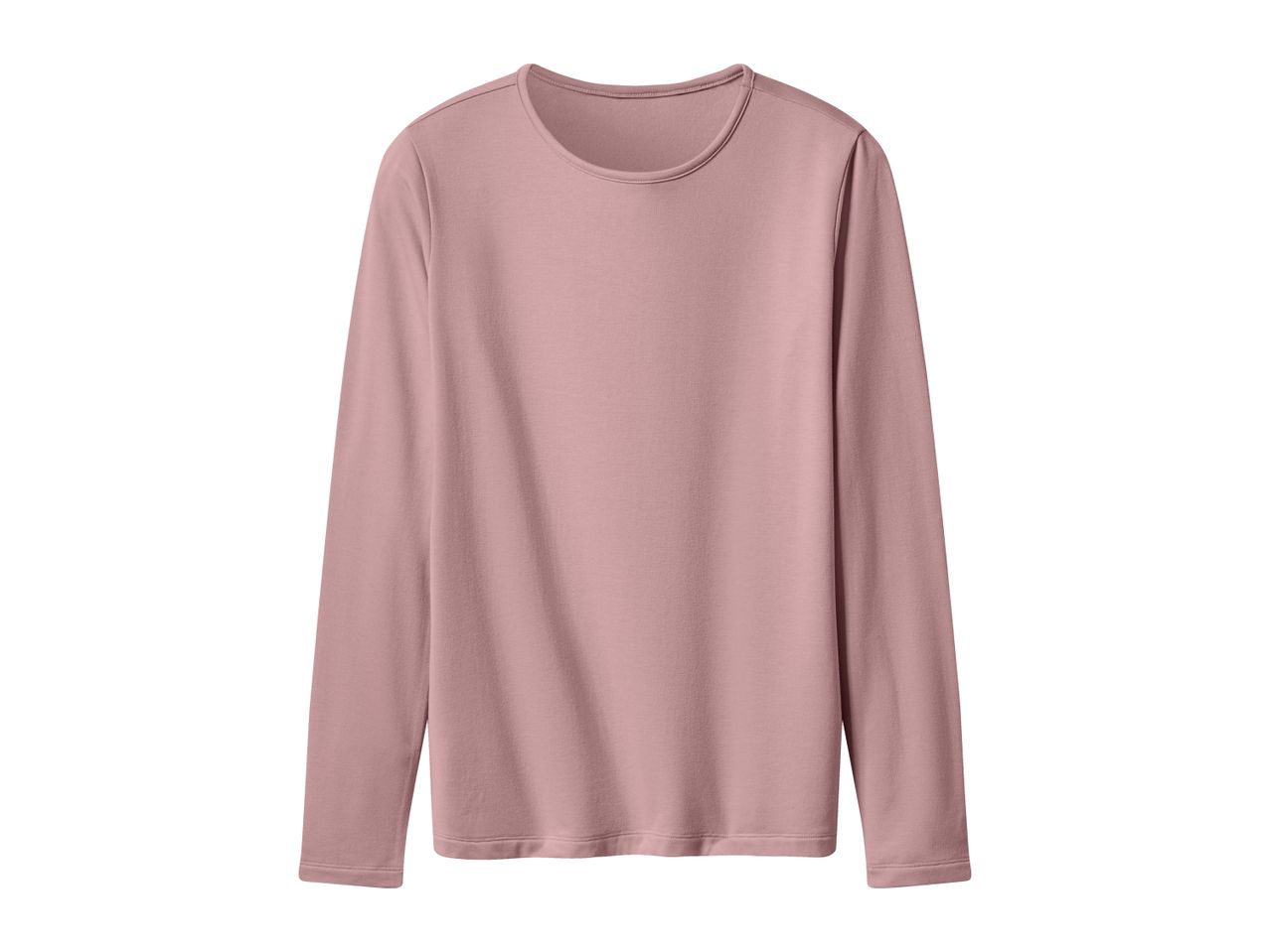 Pink long-sleeved t-shirt on a white background