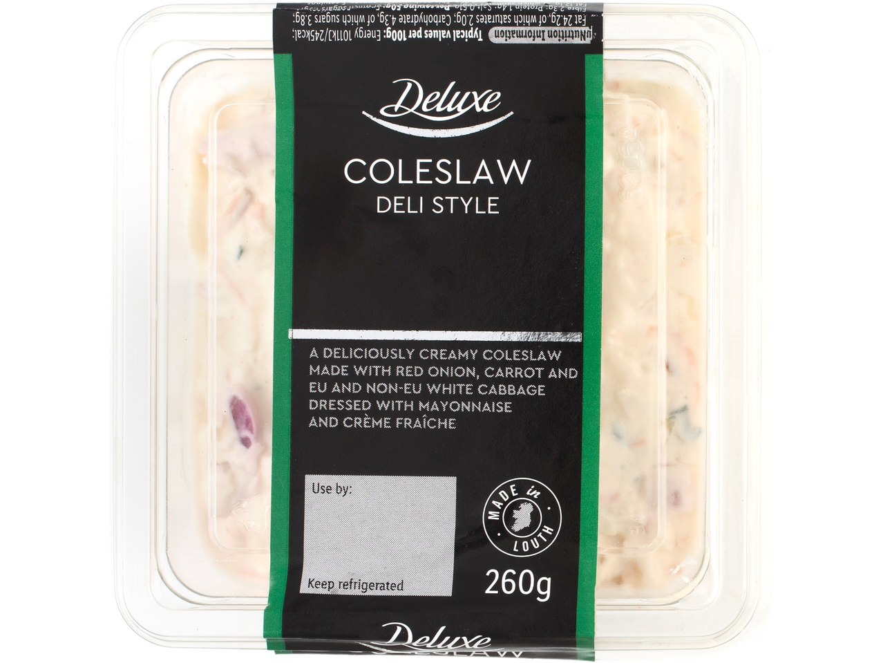 Deluxe Coleslaw: deli style, 260g.