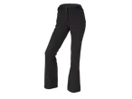 CRIVIT black women's softshell ski pants with zippers and button closure.