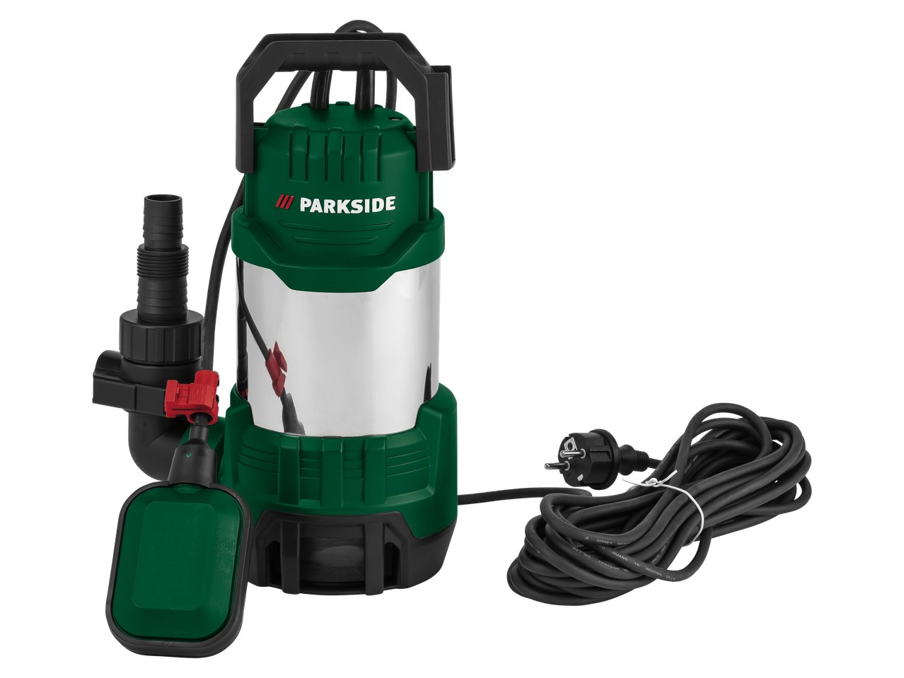 PARKSIDE iegremdējamais sūknis tīram/netīram ūdenim ar kabeli un kontaktdakšu.