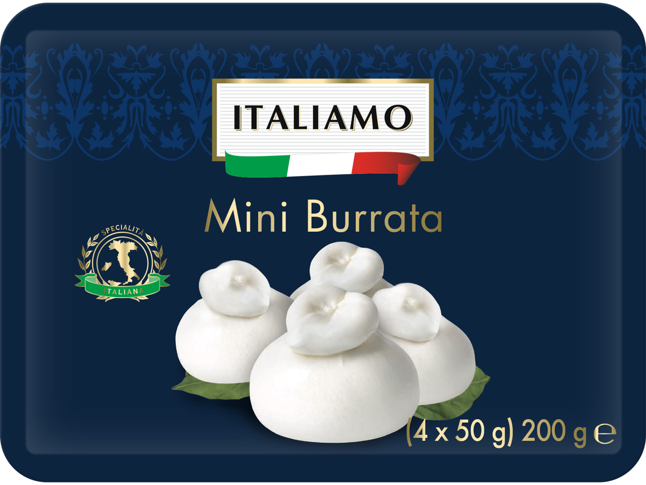 Italiamo Mini Burrata (4 x 50 g) 200 g e