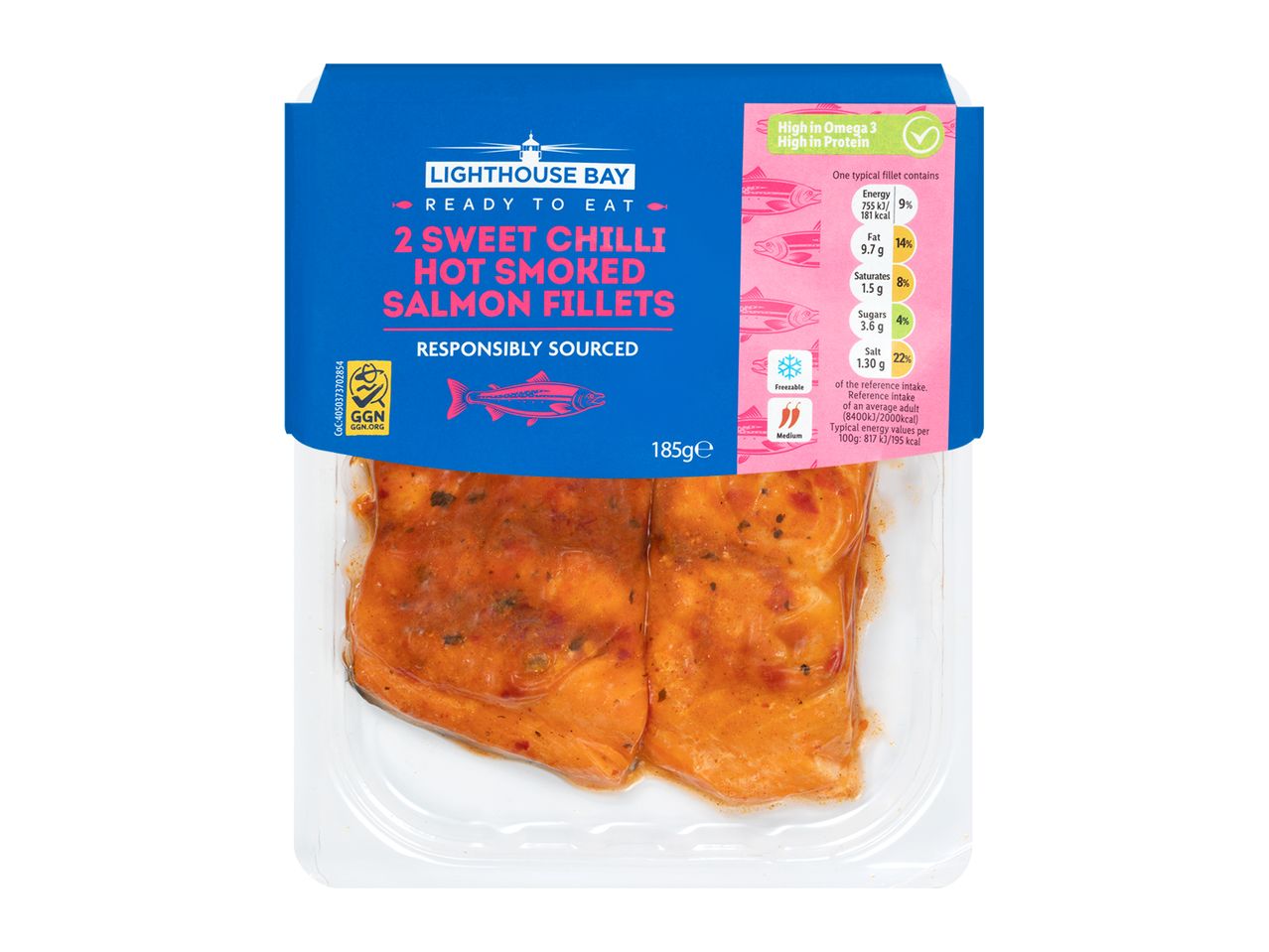 Go to full screen view: Lighthouse Bay Hot Smoked Salmon Assorted - Image 1