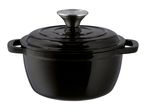 Silvercrest 1.35L Cast Iron Casserole Dish - Black