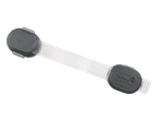 A Safety 1st child safety strap lock.