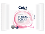 Cien Sensitive reinigingsdoekjes voor droge en gevoelige huid, 25+5.