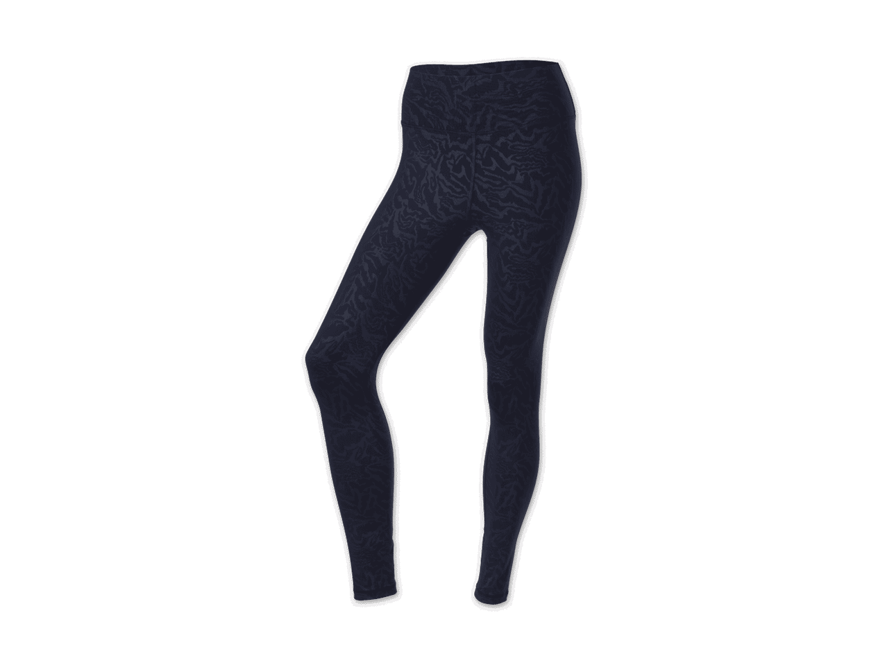 Dunkelblaue Leggings mit dezentem Muster
