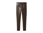 Brown faux leather leggings