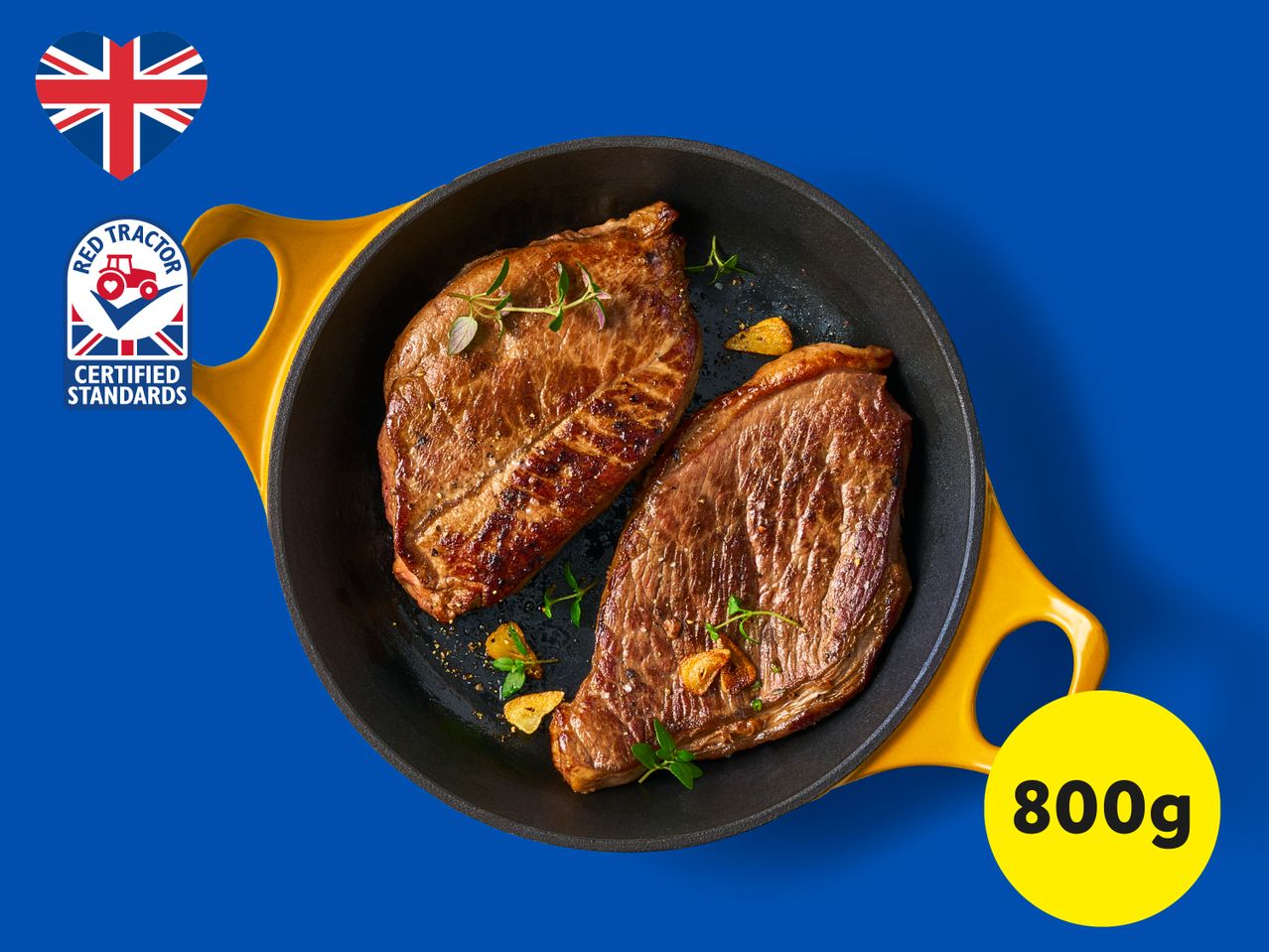 Go to full screen view: Birchwood 4 British Beef Rump Steaks - Image 1