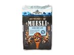 Premium müsli med luksusfrugt og nødder, 750g pakke med et nyt design, men samme opskrift.