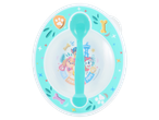 Paw Patrol themed baby bowl with a spoon.