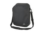 Black waterproof dry bag with a shoulder strap and carabiner clip.