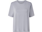 Light grey short-sleeved t-shirt with a round neck