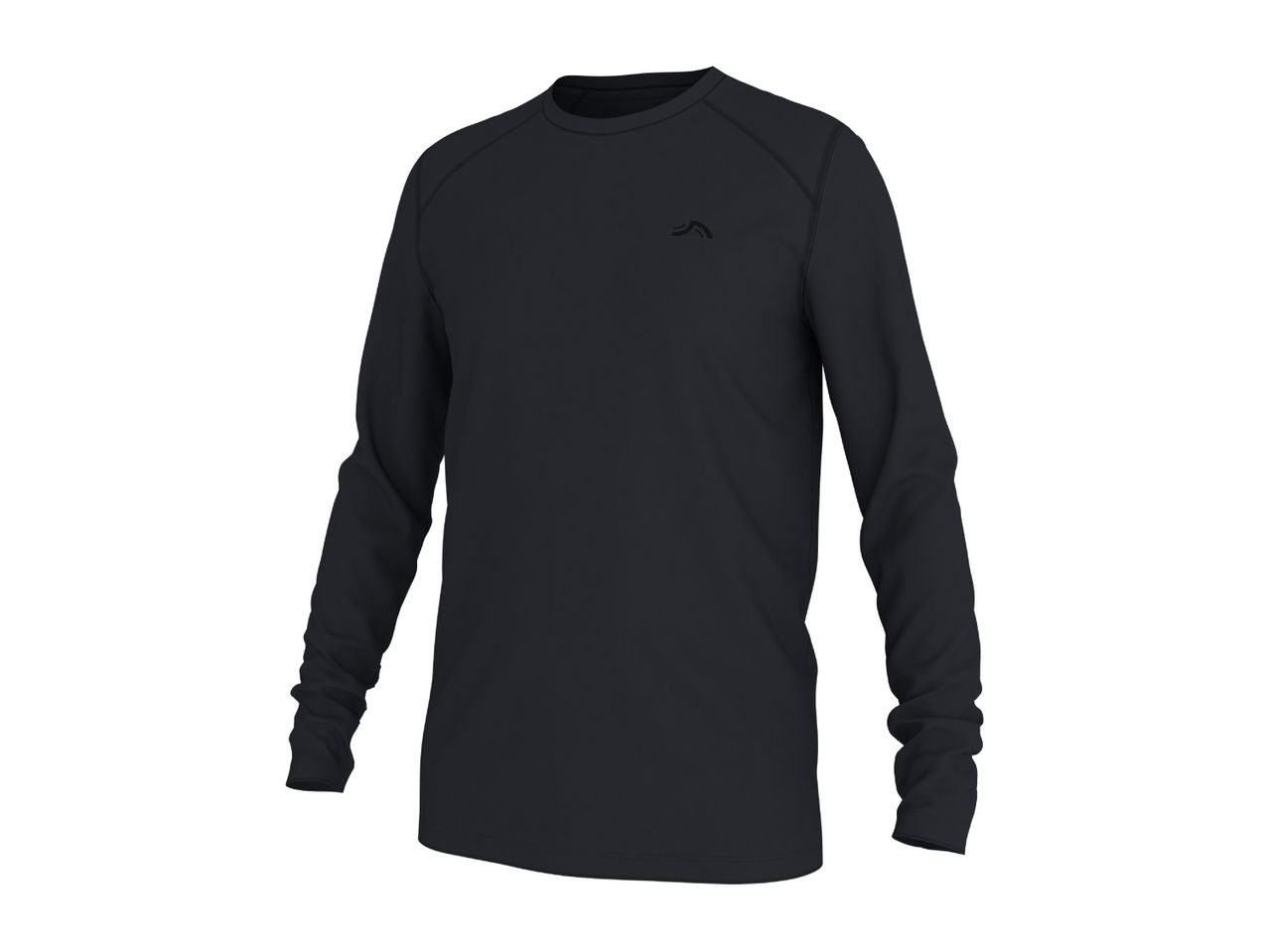 Men's black long-sleeved functional shirt