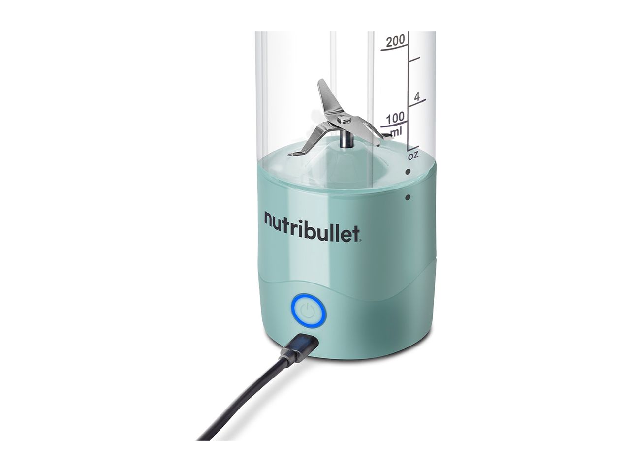 A light teal Baby Brezza Formula Pro Advanced Baby Bottle Maker.