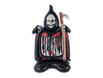 LIVARNO home Halloween Foil Balloon featuring a grim reaper with a scythe.