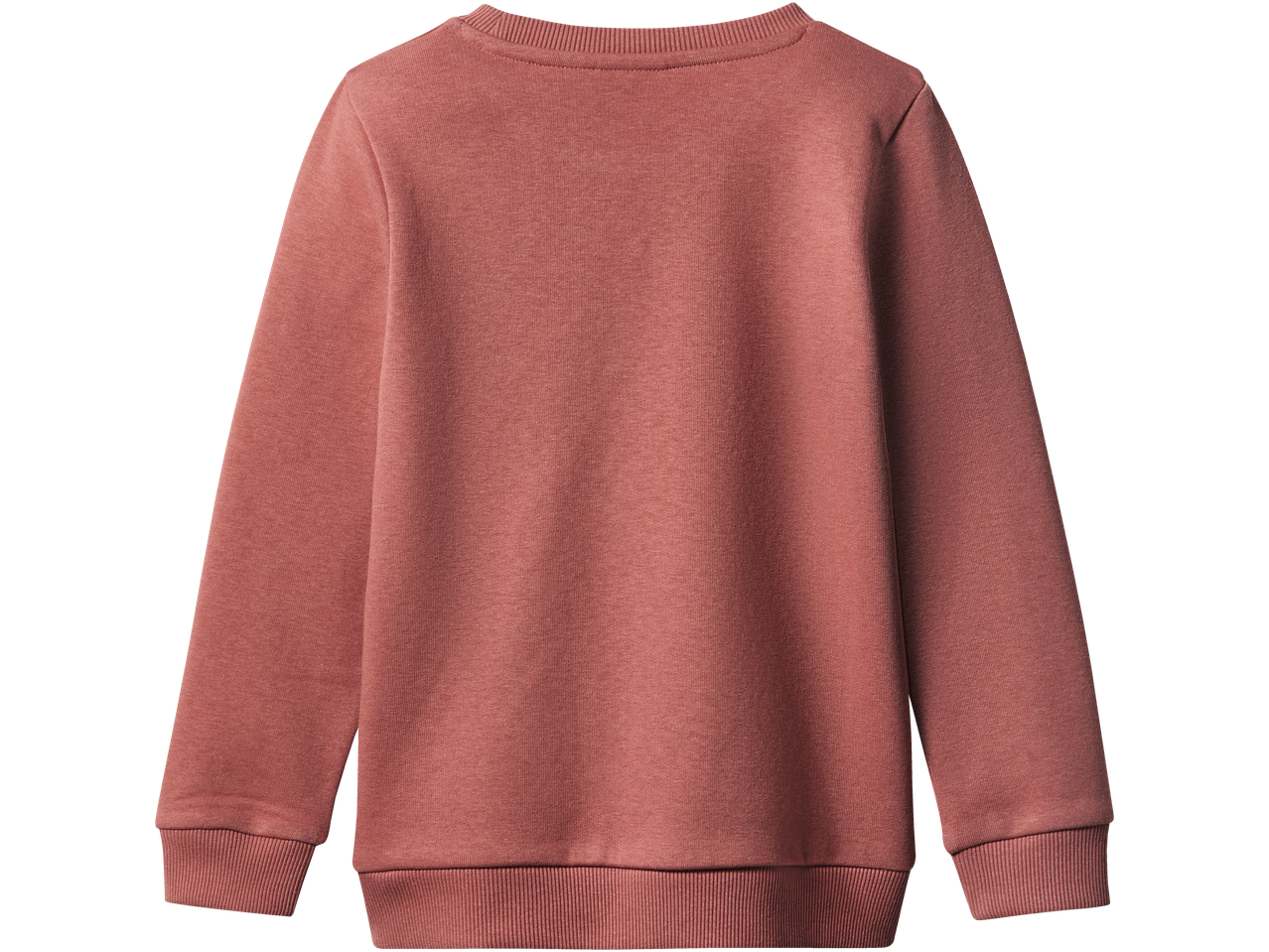 Camisola de manga comprida cor ferrugem vista de costas