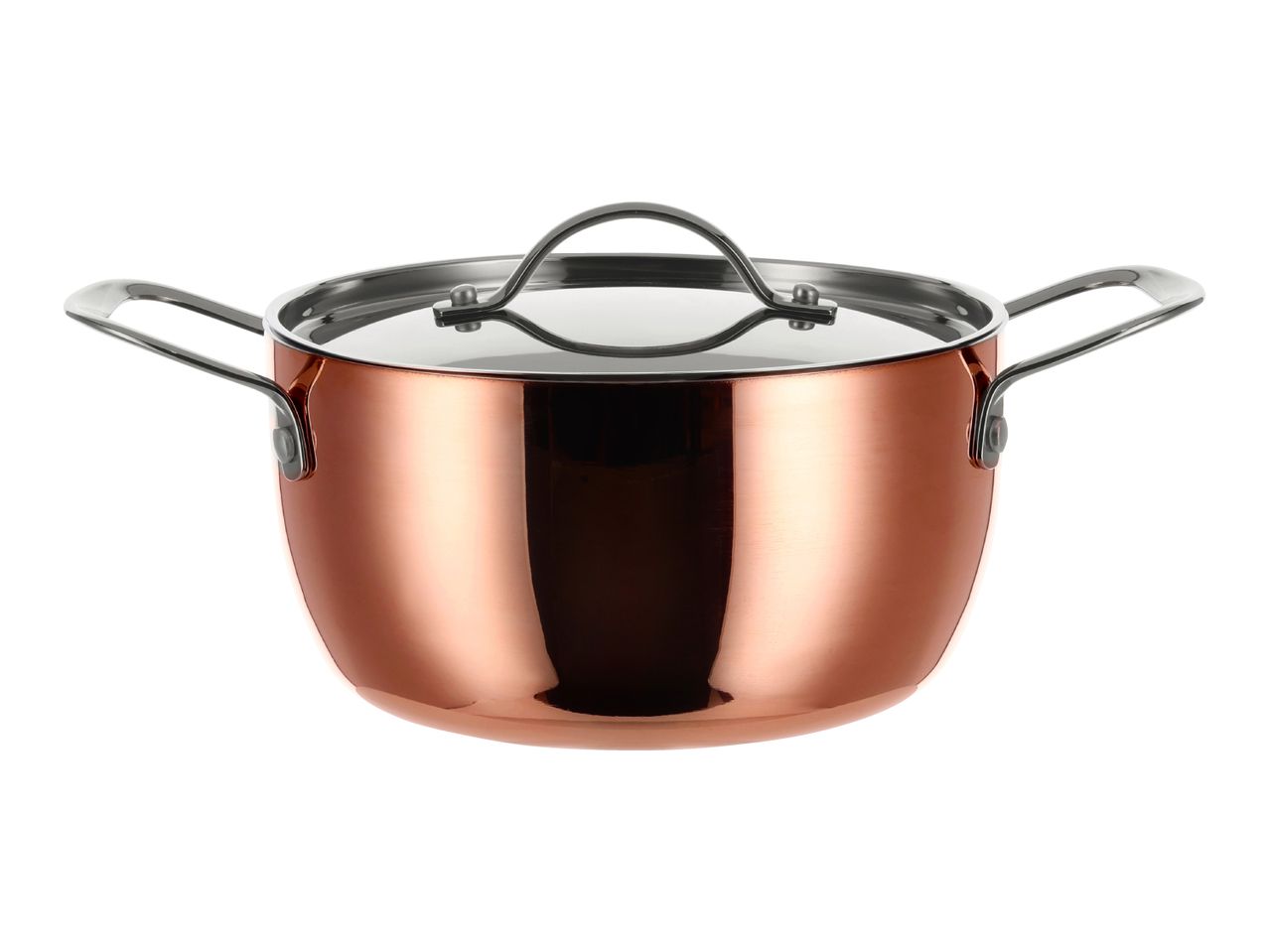 Silvercrest 20cm Copper Stockpot 