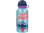Aluminium bottle with Stitch design and 'Just Stitch' text.