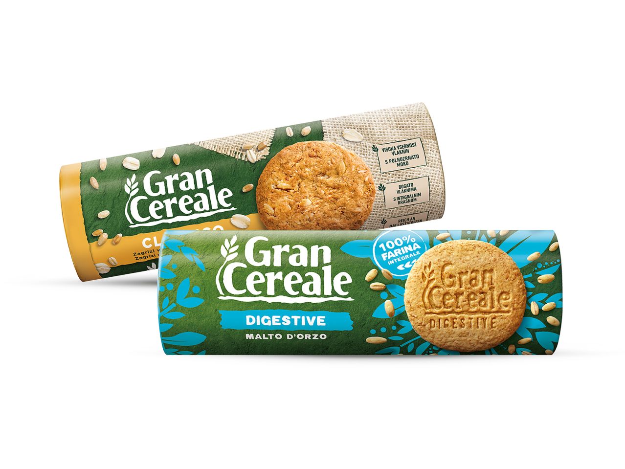 Dvije rolne integralnih keksa Gran Cereale.
