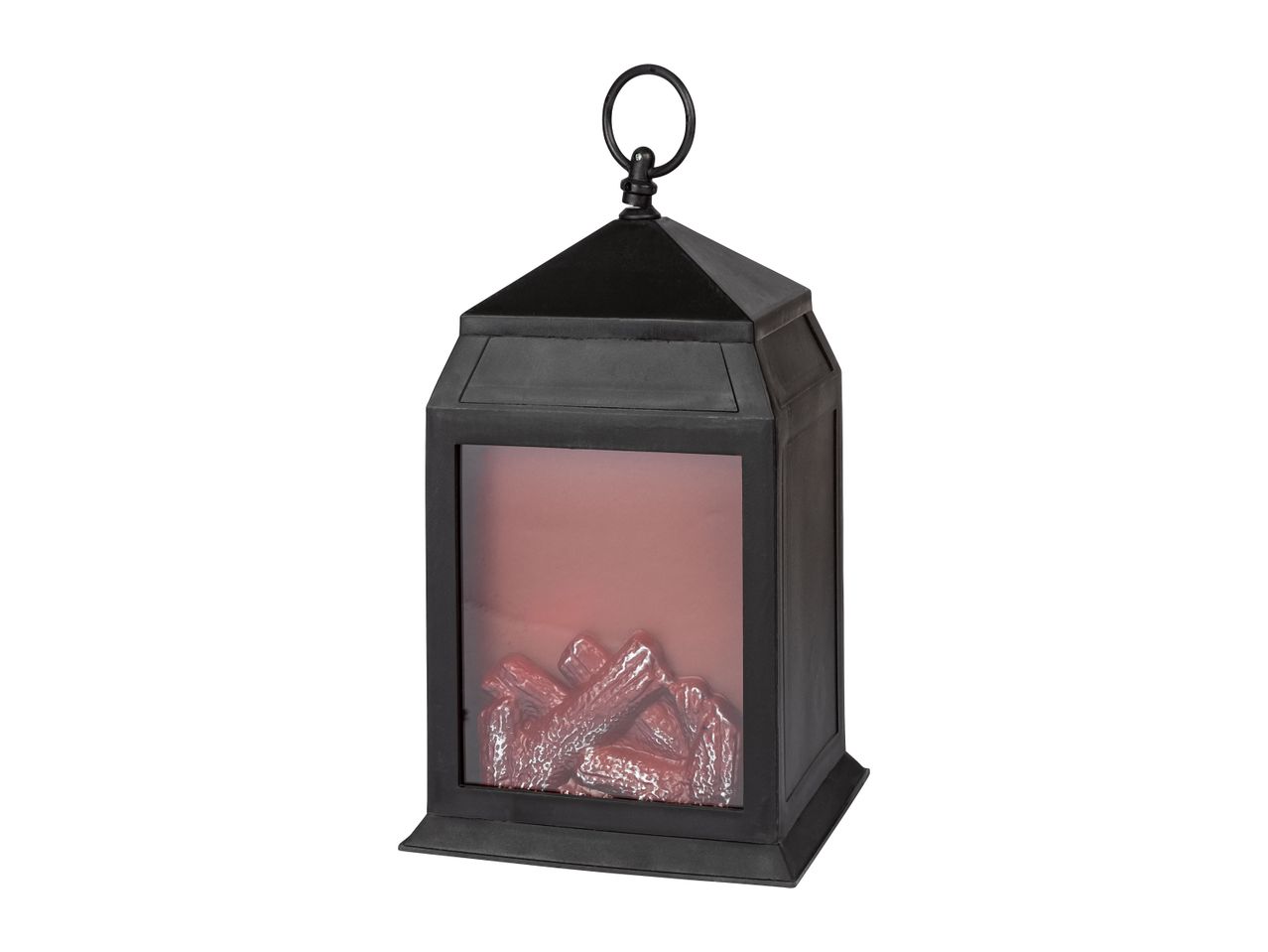 Go to full screen view: Livarno Home Battery Operated LED Fireplace Style Lantern - Image 5