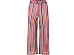 Παντελόνι με ριγέ σχέδιο σε αποχρώσεις του ροζ, πορτοκαλί και μαύρου.