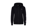 Felpa con zip Bench nera con cappuccio.