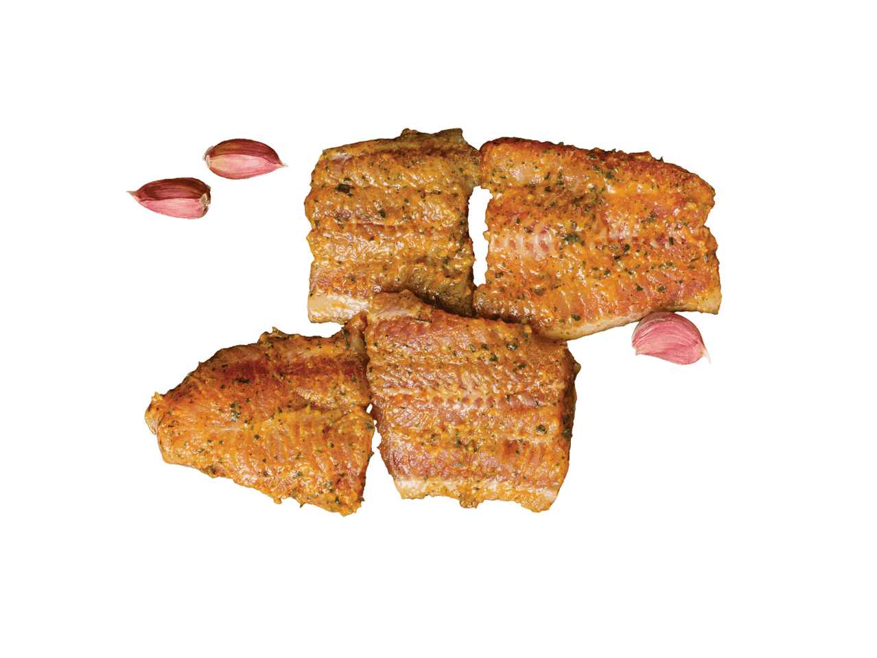 Marinēta zivs ar ķiplokiem