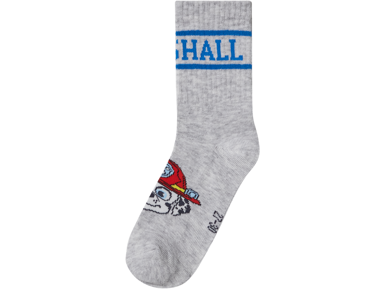 Sive čarape sa natpisom „HALL“ i Maršalom iz Patrolnih šapa