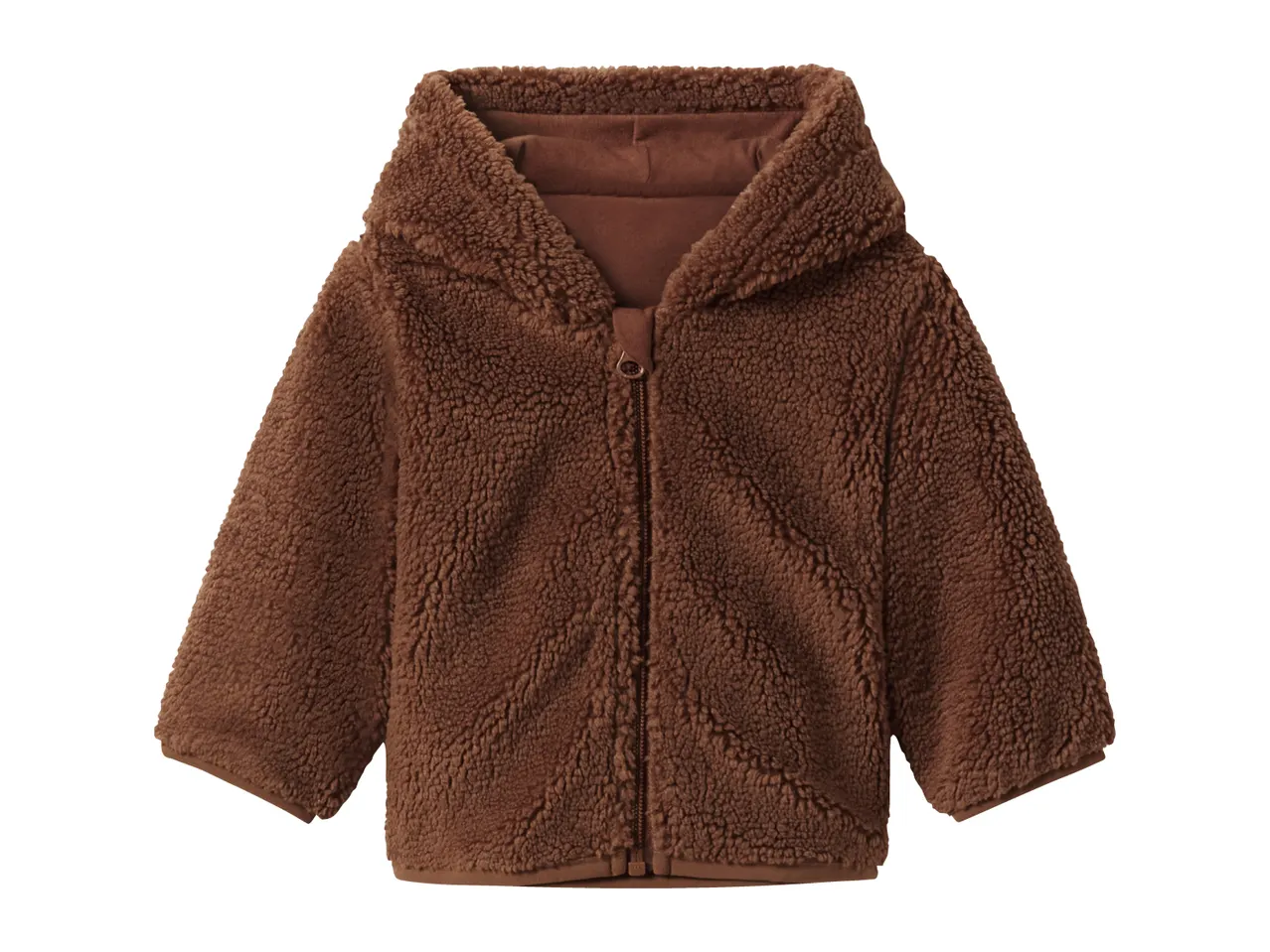 Lupilu brown Baby Jacket on a white background. 