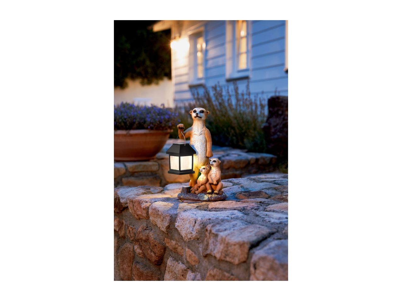 Go to full screen view: Livarno Home Decorative Solar-Powered Light - Meerkats - Image 4