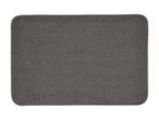 Grey rectangular microfiber drying mat with rounded corners