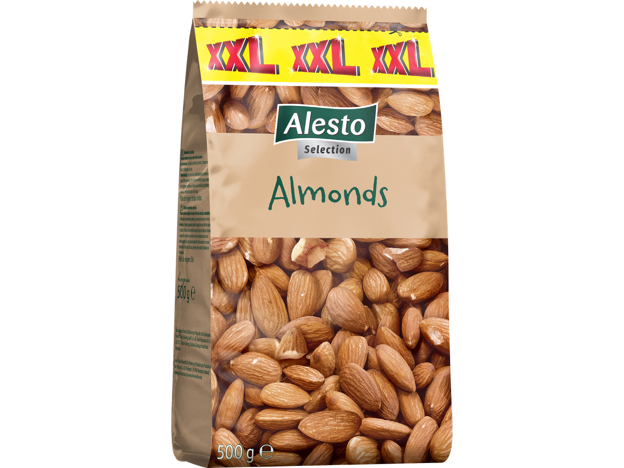 Alesto Selection Mandel XXL, 500g påse med stora mandlar.