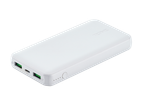 Бели преносиви пуњач TRONIC са USB и USB-C портовима.