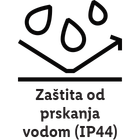 Zaštita od prskanja vodom (IP44)