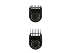 Dois pentes pretos para máquina de cortar cabelo com comprimentos ajustáveis de 1 a 20 mm.