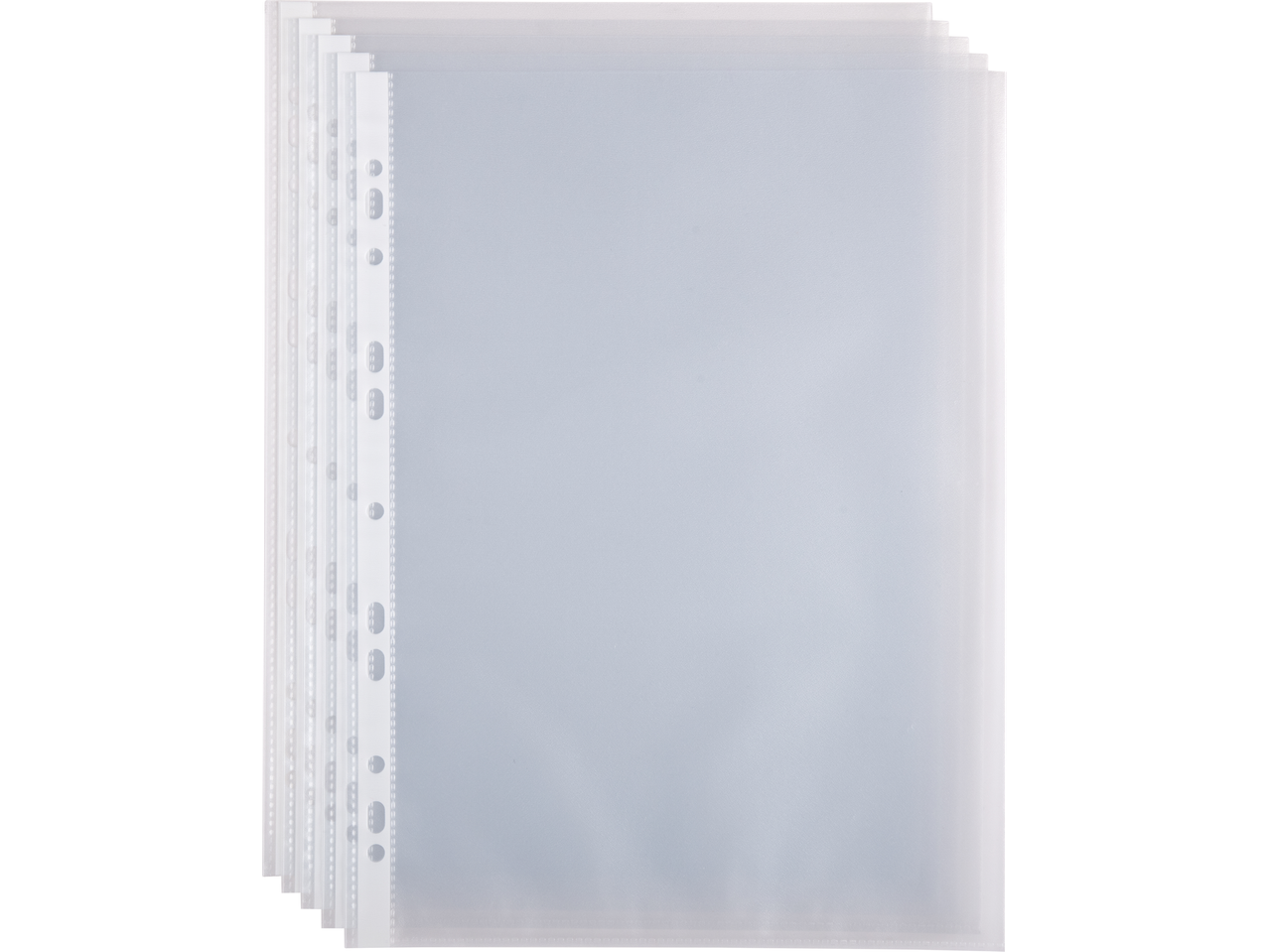Conjunto de folhas transparentes para perfurador.