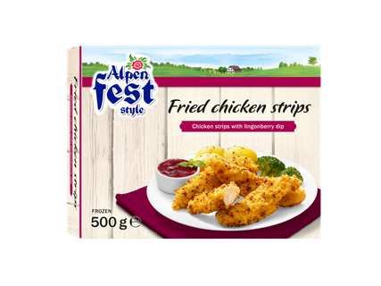 Fâșii de pui pane