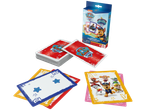Jogo de cartas Jumbo da Patrulha Pata com embalagem e cartas com personagens como Chase e Marshall.