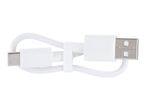White TRONIC USB-C to USB-A charging cable, neatly coiled.