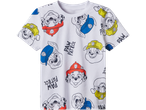 Vit barn t-shirt med Paw Patrol-tryck.