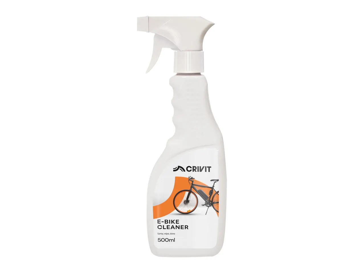 Crivit E-bike tisztító 500 ml-es flakonban.