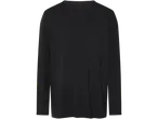 Black long-sleeved T-shirt with a chest pocket