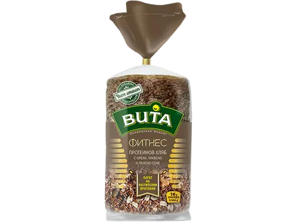 ХЛЯБ ВИТА ФИТНЕС ПРОТЕИНОВ С ЛЕН,КОНОП, СЛ. 400 ГР