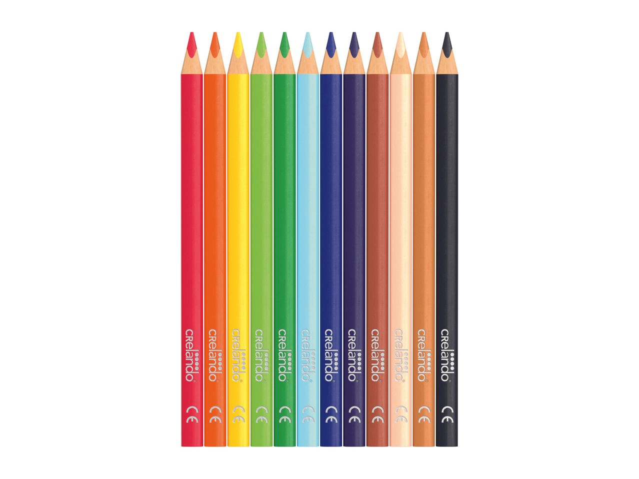 Crelando colored pencils: various shades.
