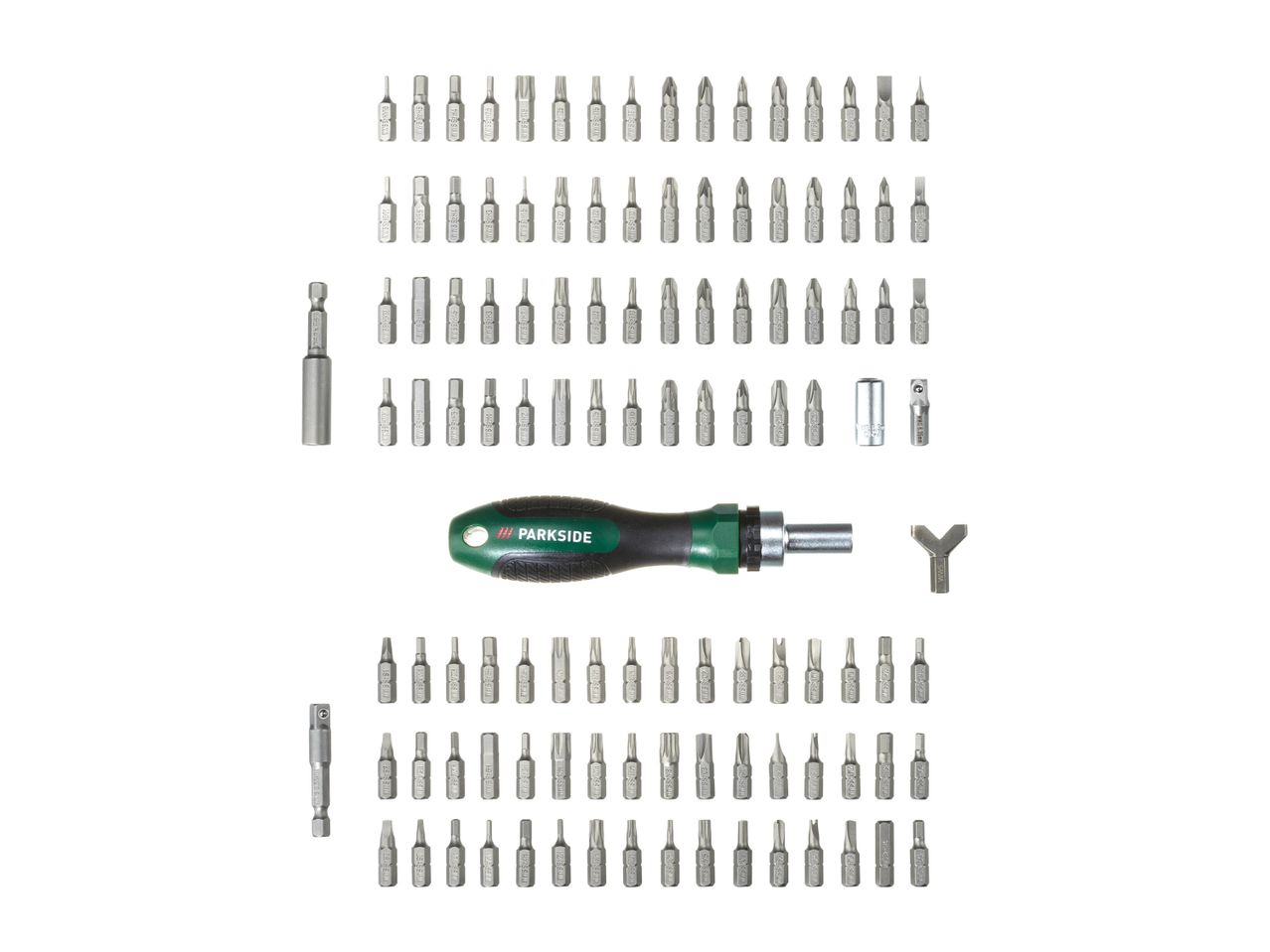 A Wera Kraftform Kompakt 60 screwdriver set with numerous bits.